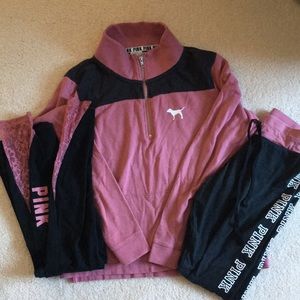 1 PINK sweater! 2 pairs of PINK leggings!